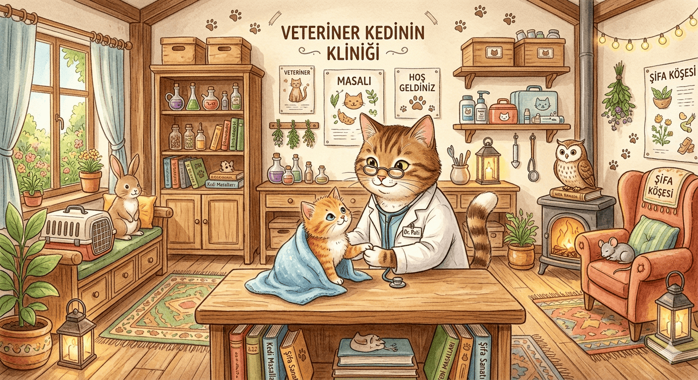 Veteriner Kedinin Kliniği Masalı Veteriner Kedinin Kliniği
