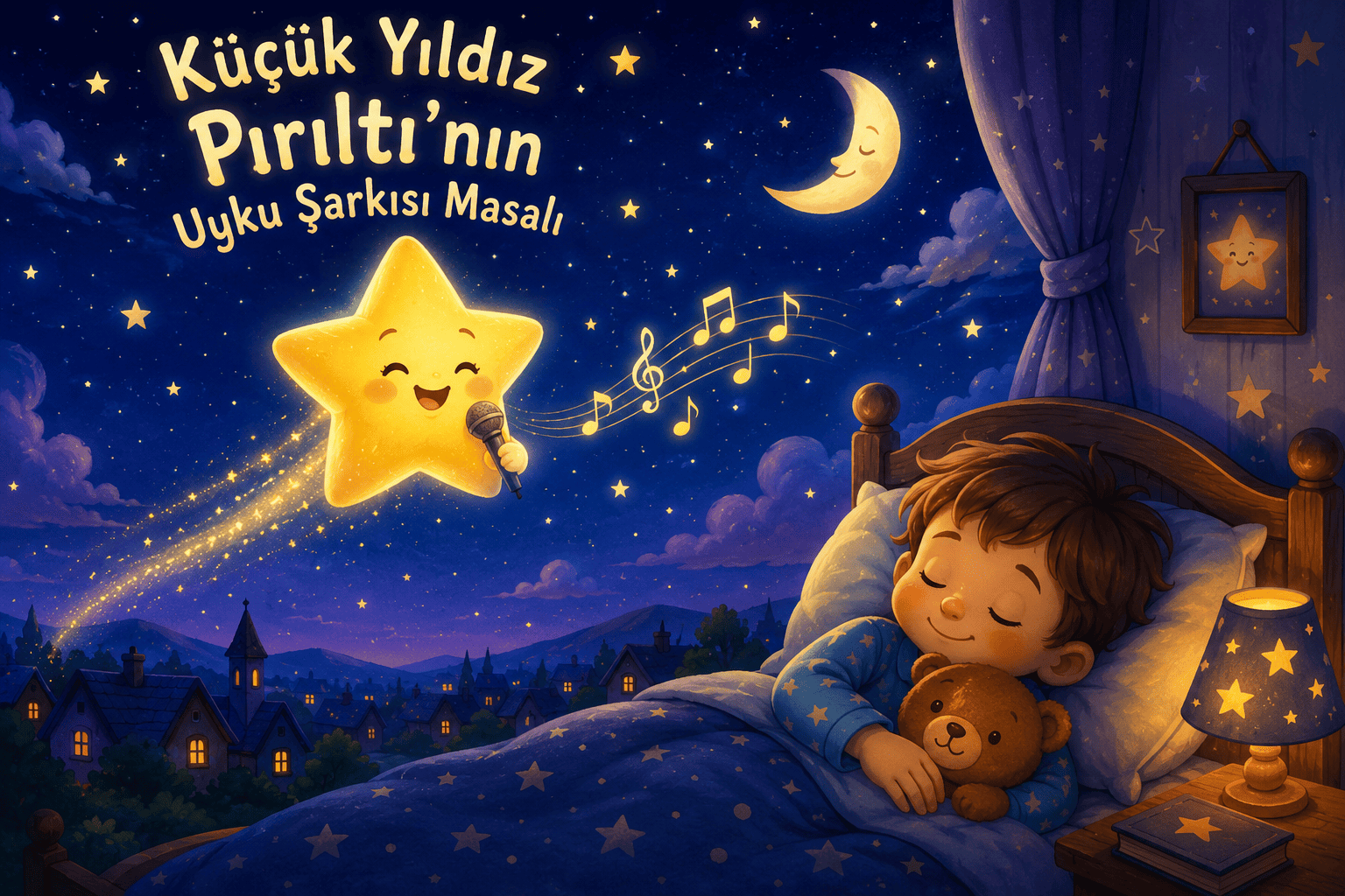 Küçük Yıldız Pırıltı’nın Uyku Şarkısı Masalı