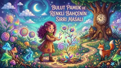 Bir zamanlar, gökyüzünün en yumuşak köşesinde yaşayan sevimli bir bulut vardı. Adı Bulut Pamuktu. O kadar beyaz ve pofuduktu ki kuşlar bazen onu gerçek bir pamuk yumağı sanırdı. Bulut Pamuk'un en sevdiği şey, sabah güneşi doğarken dünyayı izlemek ve çocukların neşeli kahkahalarını dinlemekti. Bir gün gökyüzünde süzülürken aşağıda çok garip bir şey fark etti. Her zaman rengârenk çiçeklerle dolu olan Kelebek Bahçesi solgun görünüyordu. Kırmızı güller pembeye dönmüş, sarı papatyalar neredeyse beyaz olmuştu. Kelebekler bile eskisi kadar neşeli uçmuyordu. Bulut Pamuk meraklandı. "Acaba bahçenin renkleri nereye kayboldu?" diye düşündü. Hemen aşağıya doğru süzüldü ve en yaşlı papatyaya seslendi. — Günaydın sevgili papatya. Bahçeye ne oldu? Yaşlı papatya hafifçe sallandı. — Ah Bulut Pamuk... Bahçemizin renklerini koruyan Gökkuşağı Tohumu kayboldu. O olmadan çiçeklerimiz her gün biraz daha renklerini yitiriyor. Bulut Pamuk şaşkınlıkla gözlerini açtı. — Öyleyse hemen onu bulmalıyız! Tam o sırada minik uğur böceği Boncuk kanat çırparak geldi. — Ben de yardım edeceğim! Ardından mavi kelebek Lila ve sevimli sincap Fındık da ekibe katıldı. Dört arkadaş birlikte Renkli Bahçenin sırrını çözmek için yola çıktılar. İlk durakları Fısıldayan Ağaç oldu. Kocaman çınar ağacı hafif rüzgârla konuşuyordu. — Gökkuşağı Tohumu son olarak Gülümseyen Dere'nin yakınında görülmüştü. Arkadaşlar teşekkür edip dereye doğru ilerlediler. Dere kenarında su damlaları neşeyle zıplıyordu. Fakat içlerinden biri üzgün görünüyordu. — Neden ağlıyorsun? diye sordu Bulut Pamuk. Minik su damlası cevap verdi. — Rüzgâr çok kuvvetli esti. Gökkuşağı Tohumu yuvarlanıp Ormanın Derin Yoluna gitti. Herkes yeniden umutlandı. Yola devam ederken karşılarına yaşlı kaplumbağa Tosba çıktı. — Çocuklar, acele etmeyin. Büyük sırlar sabırla çözülür. Bulut Pamuk gülümsedi. — Haklısın. Birlikte hareket edersek mutlaka başarırız. Ormanın içine girdiklerinde renklerin giderek azaldığını fark ettiler. Ağaç yaprakları bile soluk görünüyordu. Birden gökyüzünden incecik bir ışık süzüldü. Işığın ortasında küçük, parlak bir kutu duruyordu. Kutunun üzerinde şu yazıyordu: "Gerçek renkler yalnızca paylaşan kalplerde yaşar." Kutuyu açmak için herkes güzel bir dilek söylemeliydi. Boncuk dedi ki: — Herkes mutlu olsun. Lila: — Dünyada bütün çiçekler açılsın. Fındık: — Ormanımız hep güvenli kalsın. Sıra Bulut Pamuk'a geldi. — Ben yalnızca kendim için değil, bütün çocukların her gün umutla gülmesini diliyorum. Kutudan bir anda rengârenk ışıklar yükseldi. Ortada minicik ama ışıl ışıl parlayan Gökkuşağı Tohumu belirdi. Tohum havalanarak bahçeye doğru uçmaya başladı. Arkadaşlar peşinden koştu. Tohum tam bahçenin ortasına konduğu anda sihirli bir mucize gerçekleşti. Önce kırmızı güller yeniden parladı. Sonra mor menekşeler açtı. Sarı papatyalar güneş gibi ışıldadı. Mavi sümbüller gökyüzü kadar canlı oldu. Turuncu laleler rüzgârla dans etmeye başladı. Bahçe yeniden eski güzelliğine kavuşmuştu. Kelebekler neşeyle uçuşuyor, arılar mutlu şarkılar söylüyor, kuşlar dallarda cıvıldıyordu. Yaşlı papatya sevinçle Bulut Pamuk'a baktı. — Renkleri bulan aslında sen değilsin. Bulut Pamuk şaşırdı. — Nasıl yani? — Sen dostluğu, sevgiyi ve paylaşmayı hatırlattın. Bahçemizin gerçek sırrı buydu. Bulut Pamuk bunu duyunca çok mutlu oldu. O günden sonra her sabah gökyüzünden bahçeye uğrayıp minik yağmur damlaları bırakmaya başladı. Yağmur damlaları çiçekleri besliyor, güneş onları ısıtıyor, çocukların kahkahaları ise bahçenin renklerini her geçen gün daha da güzelleştiriyordu. Kelebek Bahçesi artık sadece rengârenk çiçekleriyle değil, dostluk ve sevgiyle dolu kalpleriyle de bütün ormanın en özel yeri olmuştu. Ve Bulut Pamuk her akşam gökyüzüne dönerken yıldızlara hep aynı cümleyi fısıldıyordu: "Sevgi paylaşıldıkça çoğalır, dostluk ise dünyayı rengârenk bir bahçeye dönüştürür." Ve onlar gökyüzünün altında, rengârenk çiçeklerin arasında mutlu, huzurlu ve umut dolu bir şekilde sonsuza kadar yaşamışlar. 🌈☁️🌸