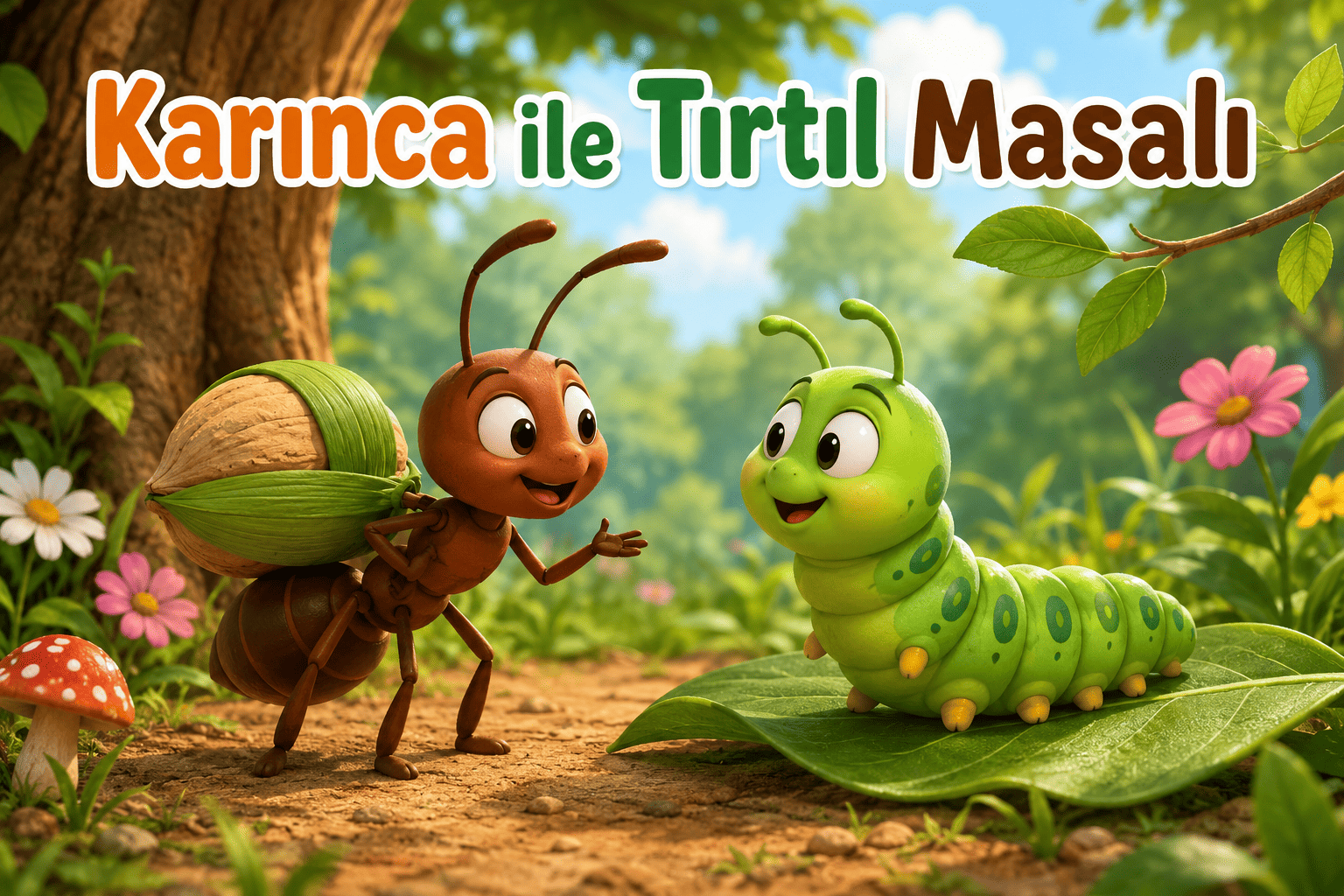 Karınca ile Tırtıl Masalı Karınca ile Tırtıl Masalı