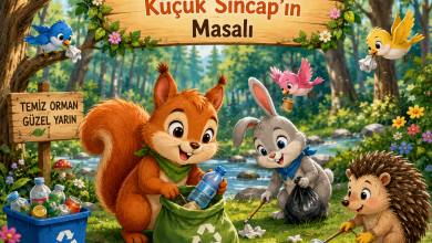 Ormanı Temizleyen Küçük Sincap'ın Masalı