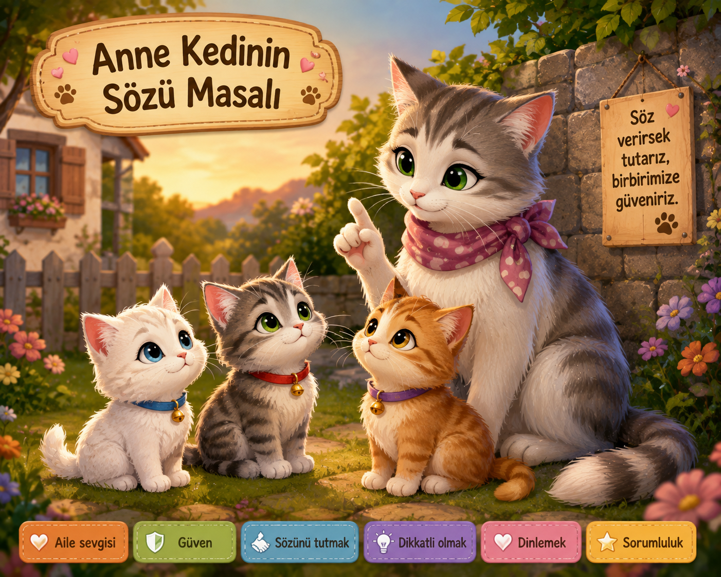 Anne Kedinin Sözü Masalı