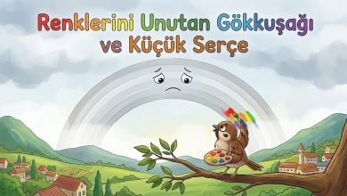 Renklerini Unutan Gökkuşağı ve Küçük Serçe